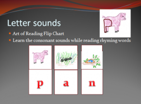 reading flip chart example page